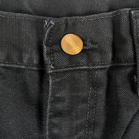 2011 Carhartt Double Knee Dungeree Fit Pants BL01 BLK 30x30 fits 28x29 measure - Picture 16 of 16
